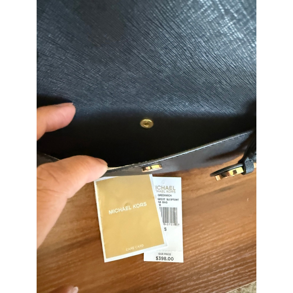 Women's Michael Kors Satchel One Size Black and White - Picture 3 of 10